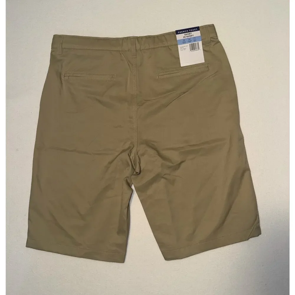 French Toast kids New khaki shorts with adjustable waistband